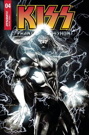 KISS: Phantom Obsession issue 4-J Stuart Sayger 1:20 Black & White Cover