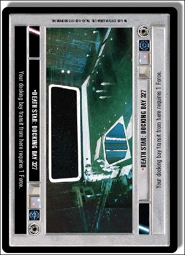 Star Wars: Premiere Limited (Base Set) card 284 Death Star: Docking Bay 327