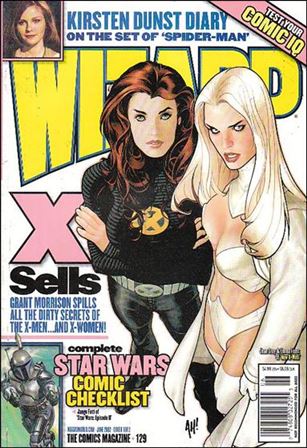 Wizard: The Comics Magazine issue 129 Adam Hughes Jean Grey & Emma Frost Cover
