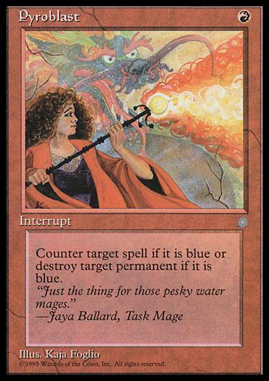 Magic the Gathering: Ice Age (Base Set) card 213 Pyroblast