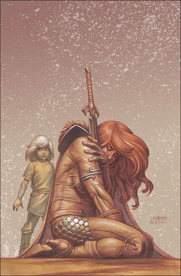 Red Sonja (2021) issue 3-O Joseph Michael Linsner Virgin Cover