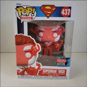 POP! Heroes figure 437 Superman (Red) Fall Convention Exclusive 