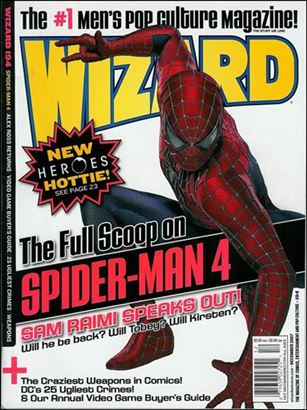 Wizard: The Magazine of Comics, Entertainment and Pop Culture issue 194 Spider-Man Movie Photo Cover
