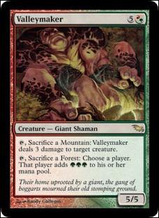 Magic the Gathering: Shadowmoor (Base Set) card 221 Valleymaker