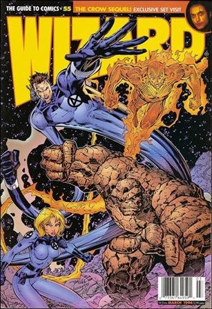 Wizard: The Guide to Comics issue 55 Jim Lee Fantastic Four Cover