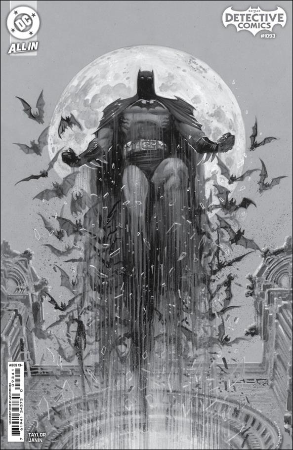Detective Comics (1937) issue 1093-D Juan Ferreyra B&W 1:25 Cardstock Cover