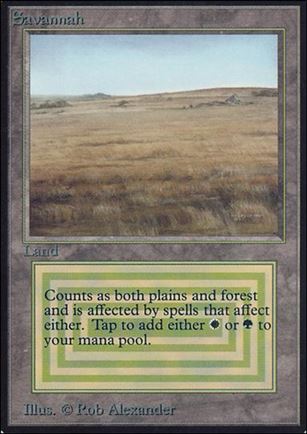 Magic the Gathering: Limited Edition Alpha (Base Set) card 280 Savannah