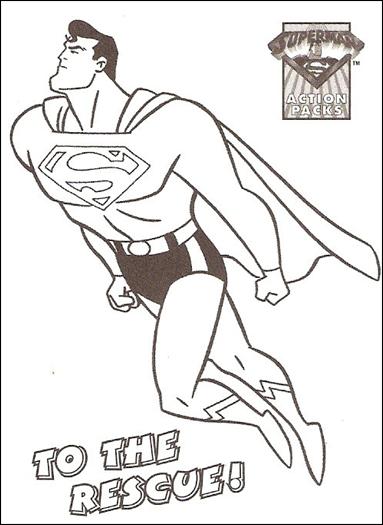 Superman Action Packs (Coloring Subset) card C2 To the Rescue!