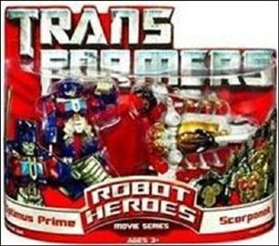 Transformers: Robot Heroes figure 13 Optimus Prime & Scorponok