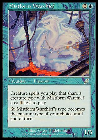 Magic the Gathering: Scourge (Base Set) card 43 Mistform Warchief