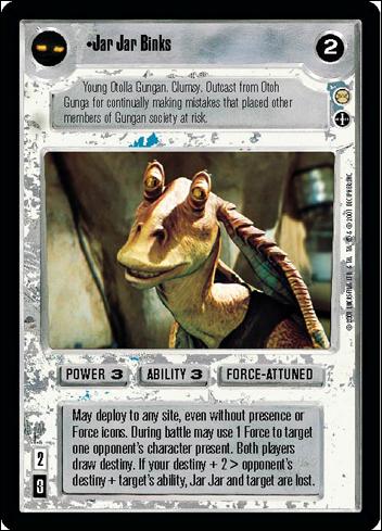 Star Wars: Tatooine Limited (Base Set) card 53 Jar Jar Binks