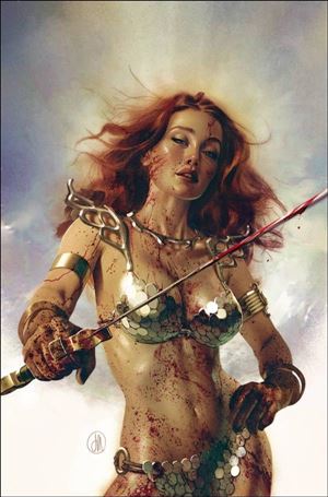 Red Sonja (2023) issue 3-P Joshua Middleton 1:30 Bloody Virgin Cover