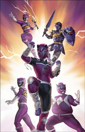 Mighty Morphin Power Rangers issue 35-D Linda Lithen 1:25 Cover