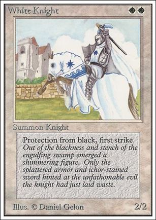 Magic the Gathering: Unlimited (Base Set) card 44 White Knight