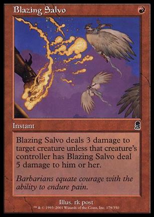 Magic the Gathering: Odyssey (Base Set) card 178 Blazing Salvo