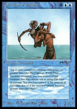 Magic the Gathering: Arabian Nights (Base Set) card 18 Old Man of the Sea