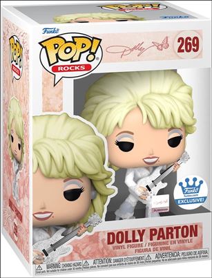 Pop! Rocks figure 269 Dolly Parton Funko Shop Exclusive