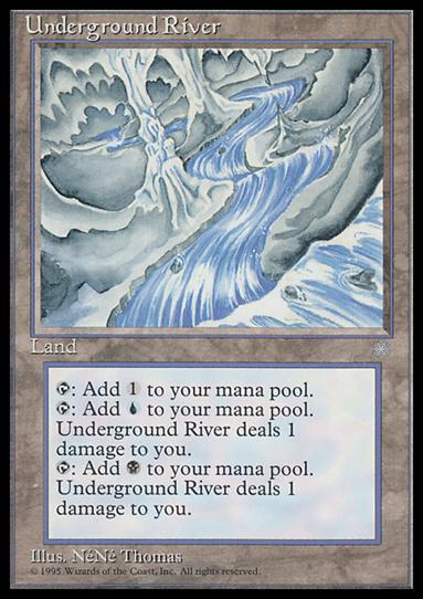 Magic the Gathering: Ice Age (Base Set) card 362 Underground River