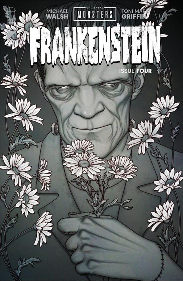 Universal Monsters: Frankenstein (2024) issue 4-D Jenny Frison B&W 1:25 Cover