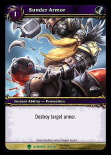 World of Warcraft: Heroes of Azeroth (Base Set) card 149 Sunder Armor
