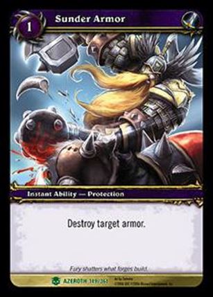 World of Warcraft: Heroes of Azeroth (Base Set) card 149 Sunder Armor