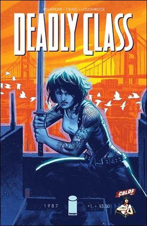 Deadly Class issue 1-D Nic Klein CBLDF Cover