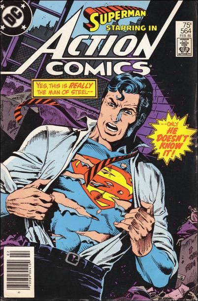 Action Comics (1938) issue 564-B Newsstand Cover