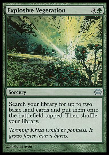 Magic the Gathering: Planechase (Base Set) card 70 Explosive Vegetation