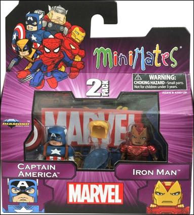 Marvel Minimates figure 127 Captain America and Iron Man