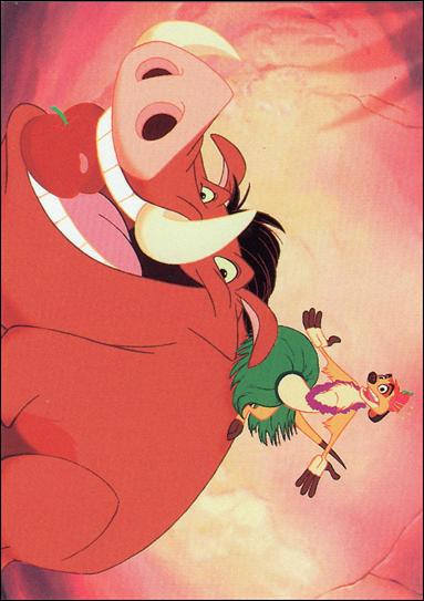 Lion King: Series II (Base Set) card 147 Pumbaa and Timon's Help
