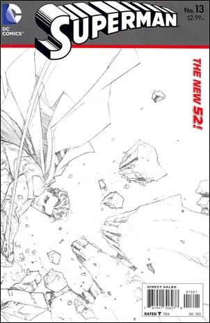 Superman (2011) issue 13-B 1:25 Wraparound Sketch Cover