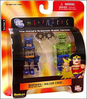 DC Minimates figure 10 Batman (Battle-Damaged) / Killer Croc