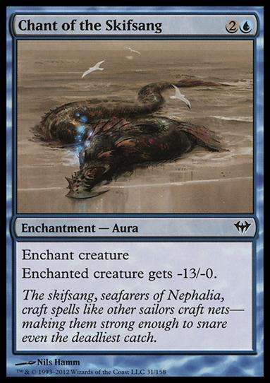 Magic the Gathering: Dark Ascension (Base Set) card 31 Chant of the Skifsang