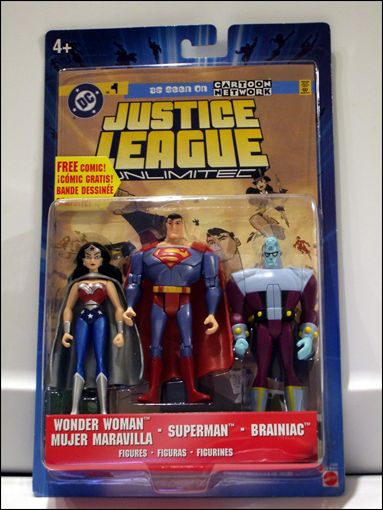 Justice League Unlimited (Animated) 3-packs figure 12 Wonder Woman - Superman - Brainiac