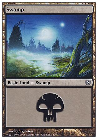 Magic the Gathering: 9th Edition (Base Set) card 339 Swamp