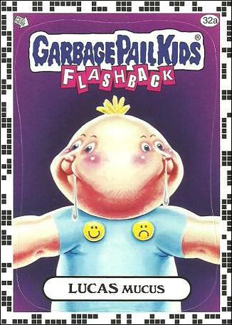 Garbage Pail Kids: Flashback Series 2 (White Border Base Set) card 32a Lucas Mucus