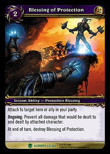 World of Warcraft: Heroes of Azeroth (Base Set) card 63 Blessing of Protection