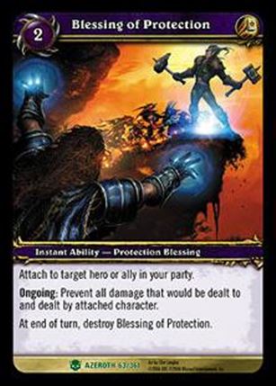 World of Warcraft: Heroes of Azeroth (Base Set) card 63 Blessing of Protection