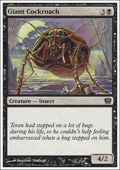 Magic the Gathering: 9th Edition (Base Set) card 133 Giant Cockroach