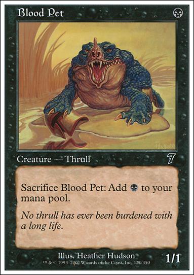 Magic the Gathering: 7th Edition (Base Set) card 121 Blood Pet