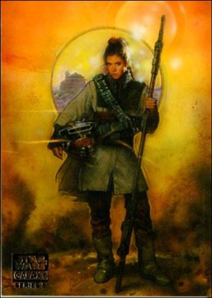 Star Wars Galaxy: Series 5 (Base Set) card 91 Leia Means Business