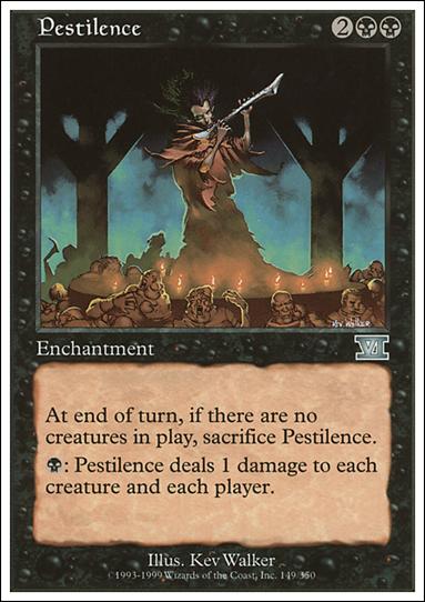 Magic the Gathering: 6th Edition (Base Set) card 149 Pestilence