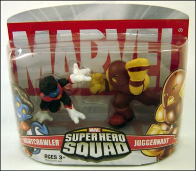 Marvel Super Hero Squad figure 15 Nightcrawler and Juggernaut
