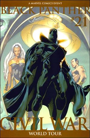 Black Panther (2005) issue 21-B Gold Border Cover (2nd Printing)