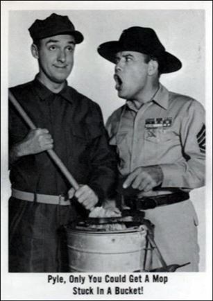 Gomer Pyle (Base Set) card 7 Pyle, Only You Could Get a Mop Stuck in a Bucket!