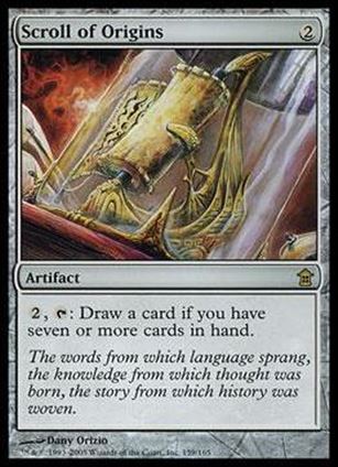 Magic the Gathering: Saviors of Kamigawa (Base Set) card 159 Scroll of Origins