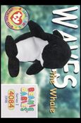 Beanie Babies Series 1 (Base Set) card 144 Waves the Whale
