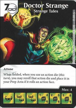 Marvel Dice Masters Avengers Infinity Campaign Box  card 17 Doctor Strange: Strange Tales