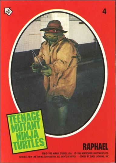 Teenage Mutant Ninja Turtles Movie (Sticker Subset) card 4 Raphael