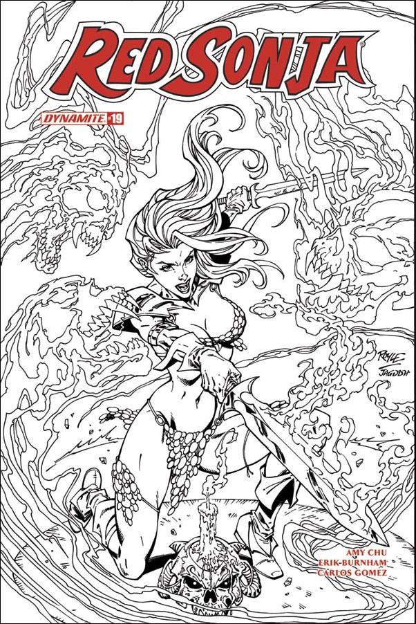 Red Sonja (2017) issue 19-F John Royle 1:10 Black & White Cover